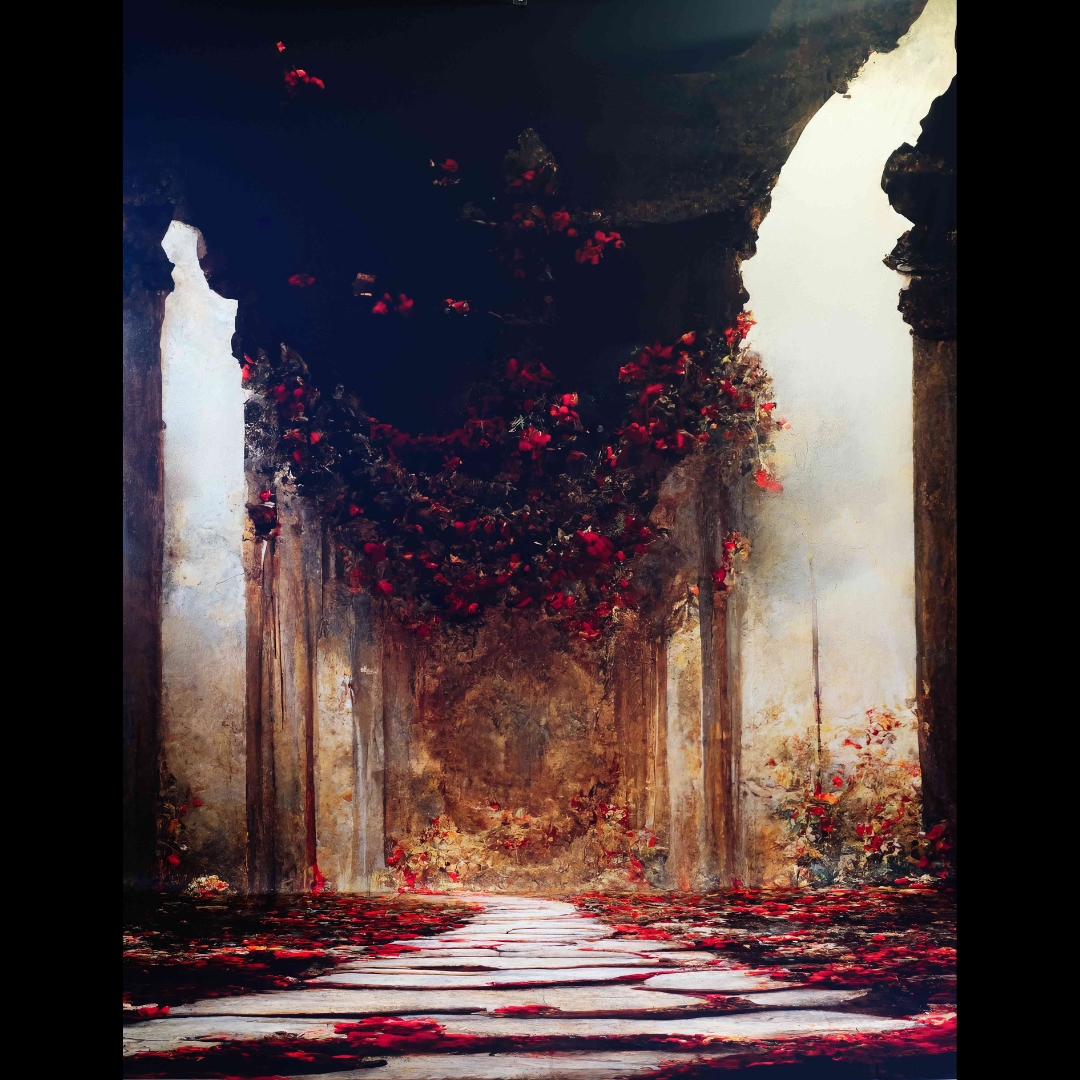 Rose Path Backdrop