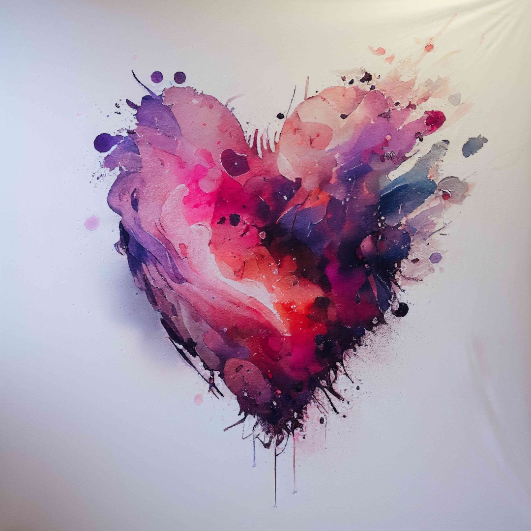 Graffiti Heart Backdrop