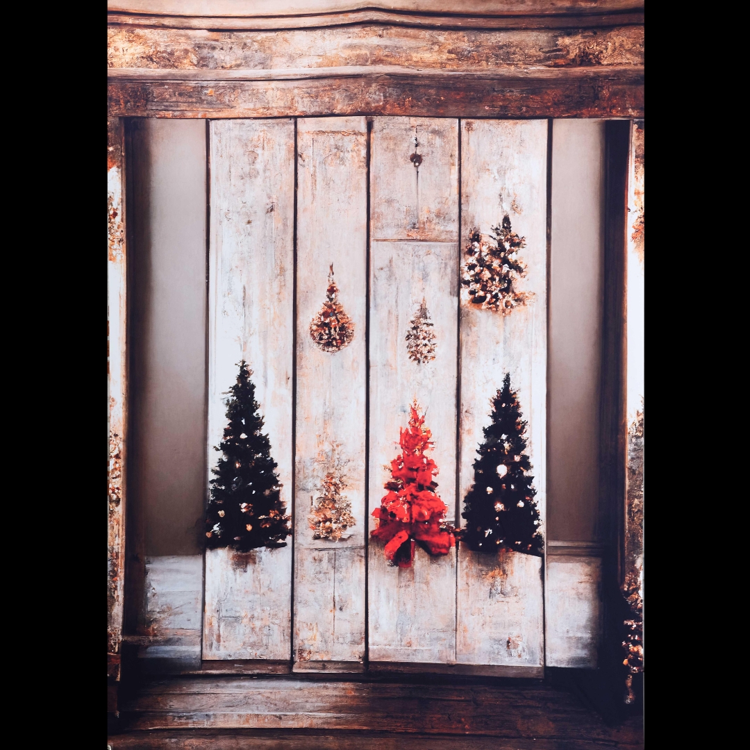 Rustic Holiday Display Backdrop